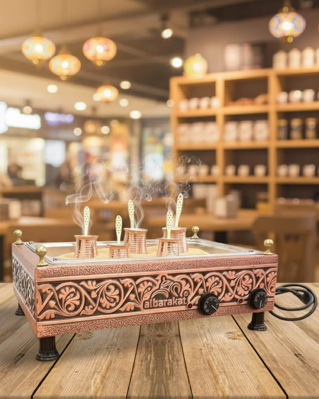 set-ustu-kumda-kahve-makinesi Set Üstü Kumda Kahve Makinesi